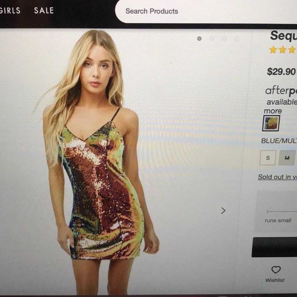 Forever 21 Party Collection Sequin Mini Dress